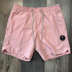 Vissla Mens Breakers Shorts Trunks Size S Ecolatsic Key Rope Pink Sustainable